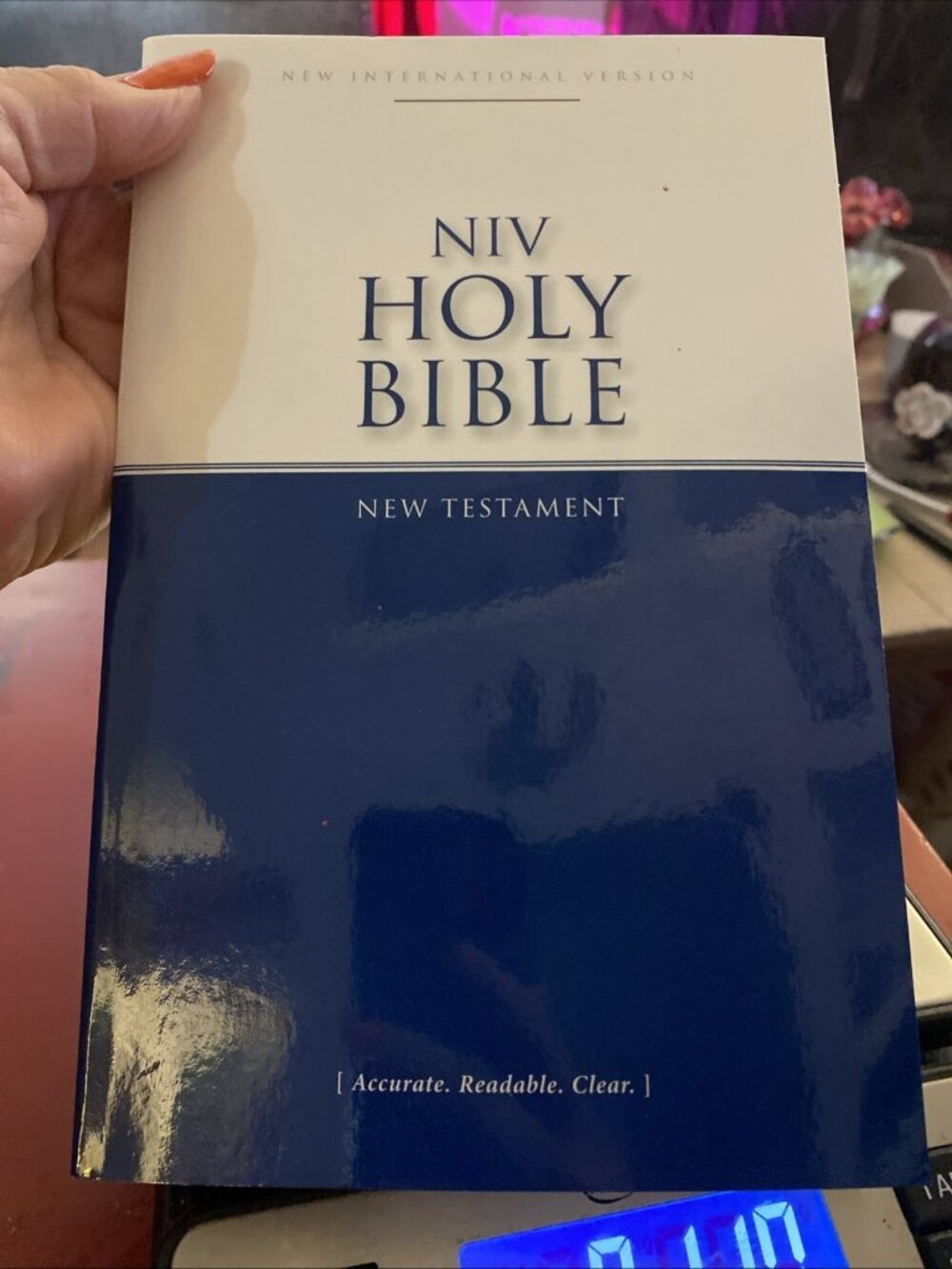 NIV Holy Bible New Testament [Blue] by Zondervan (2014, Trade Paperback)